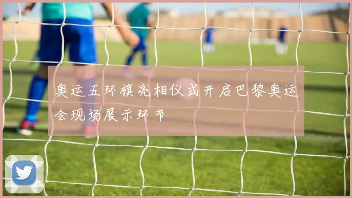 奥运五环旗亮相仪式开启巴黎奥运会现场展示环节